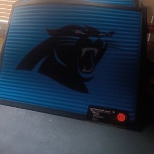 Blue Mat with Carolina Panther Design